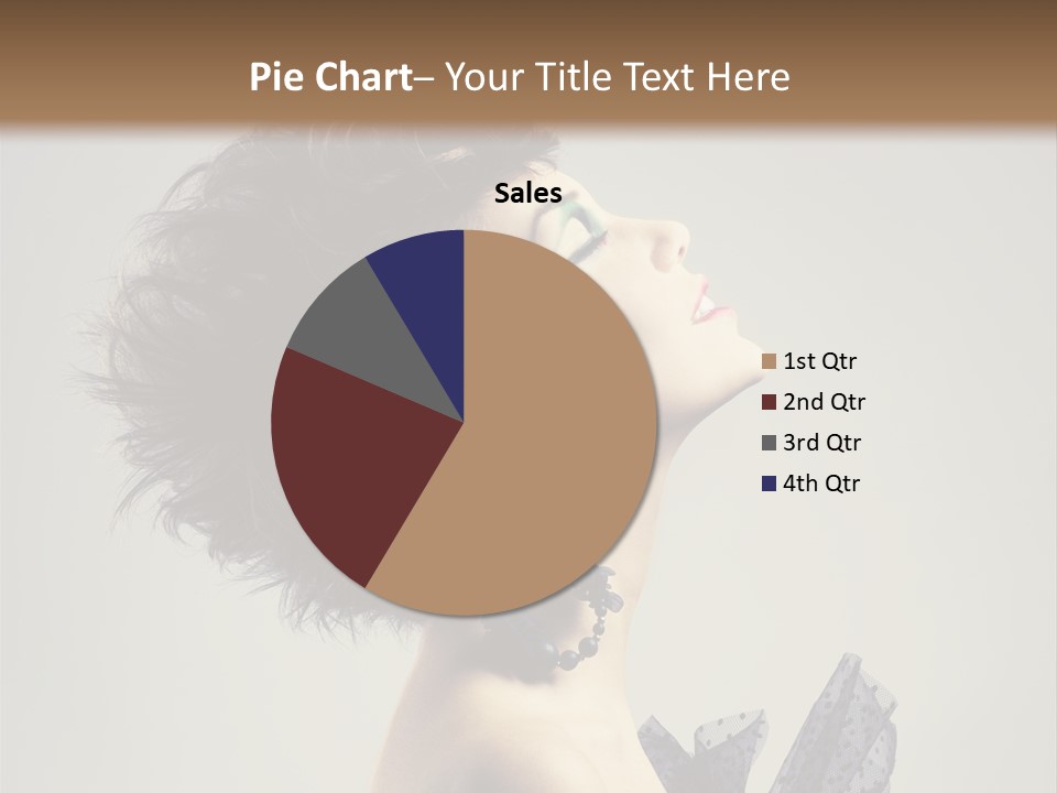 Young Portrait Posing PowerPoint Template