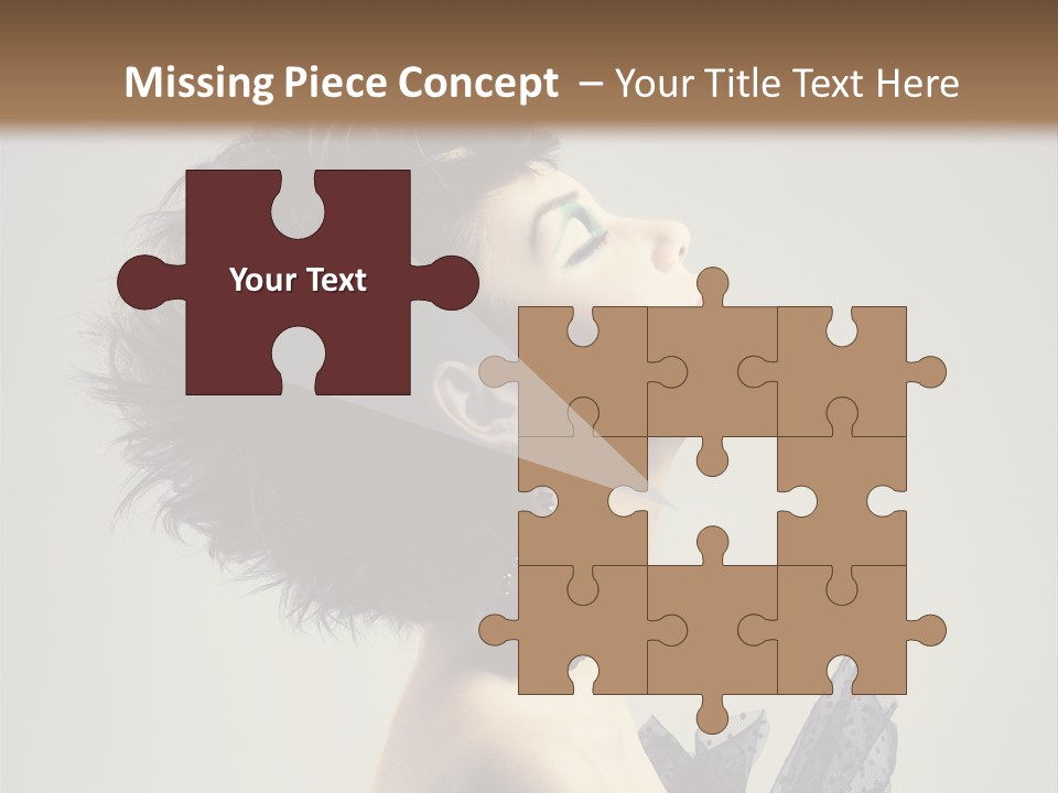 Young Portrait Posing PowerPoint Template