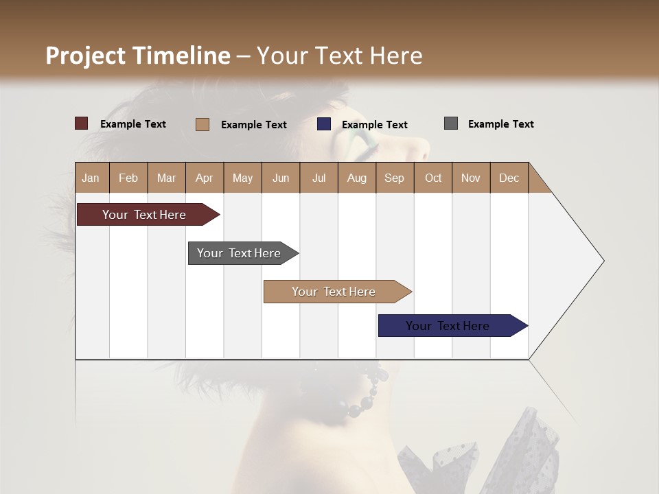 Young Portrait Posing PowerPoint Template