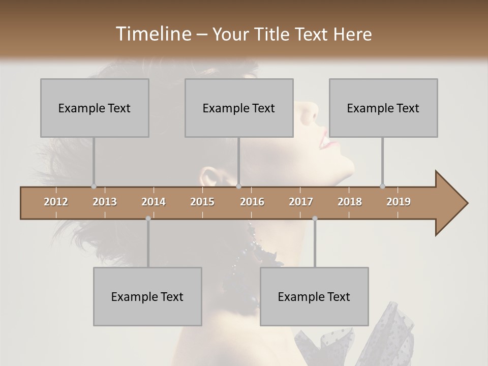 Young Portrait Posing PowerPoint Template