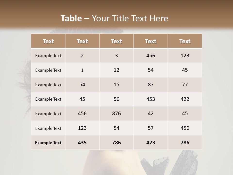 Young Portrait Posing PowerPoint Template