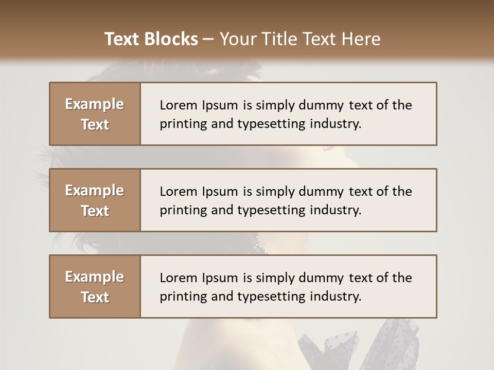 Young Portrait Posing PowerPoint Template