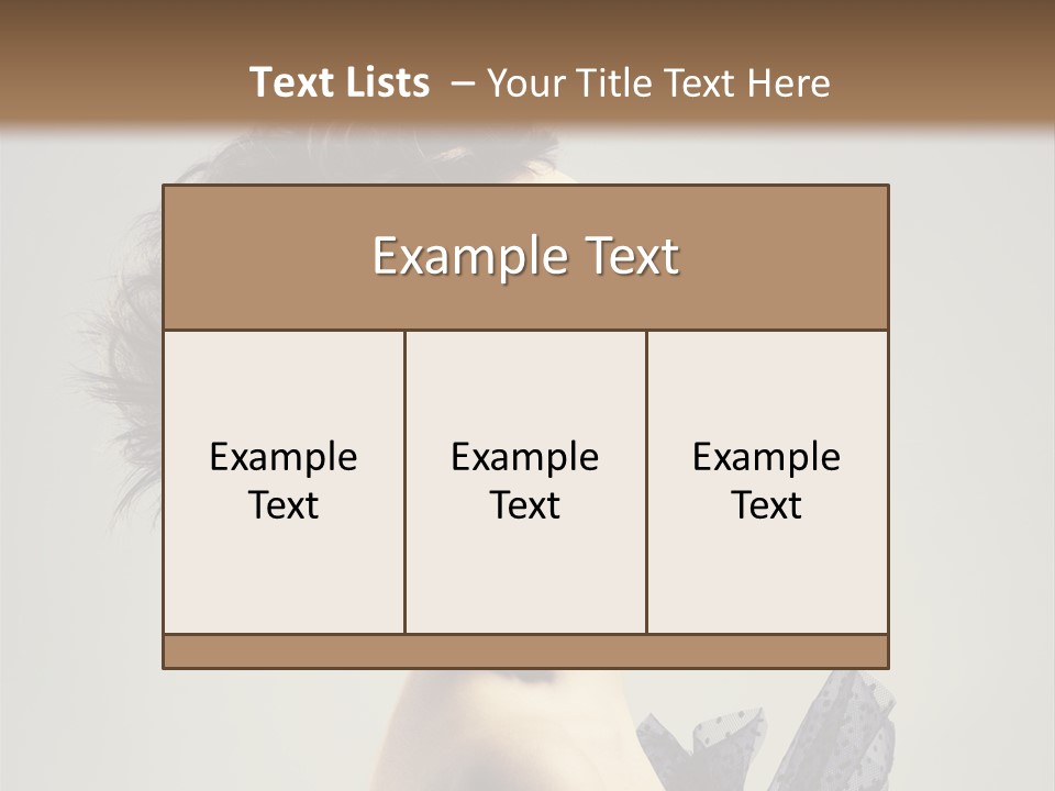 Young Portrait Posing PowerPoint Template