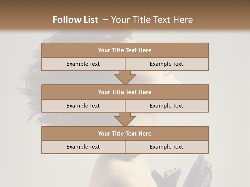 Young Portrait Posing PowerPoint Template