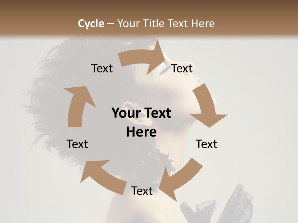 Young Portrait Posing PowerPoint Template