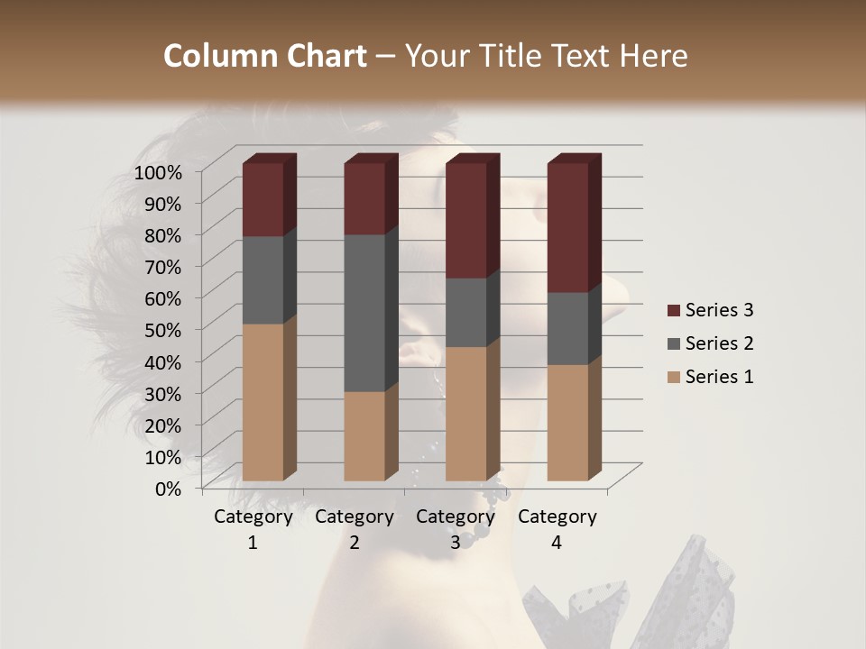 Young Portrait Posing PowerPoint Template