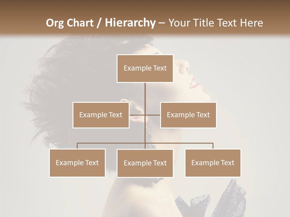 Young Portrait Posing PowerPoint Template