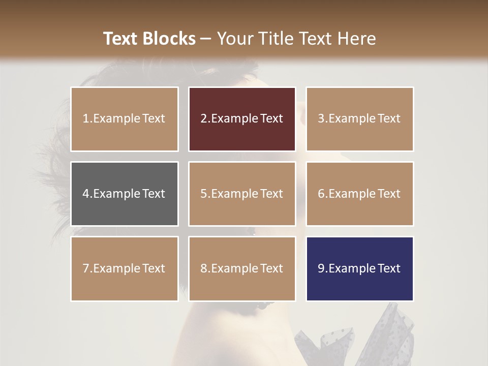 Young Portrait Posing PowerPoint Template