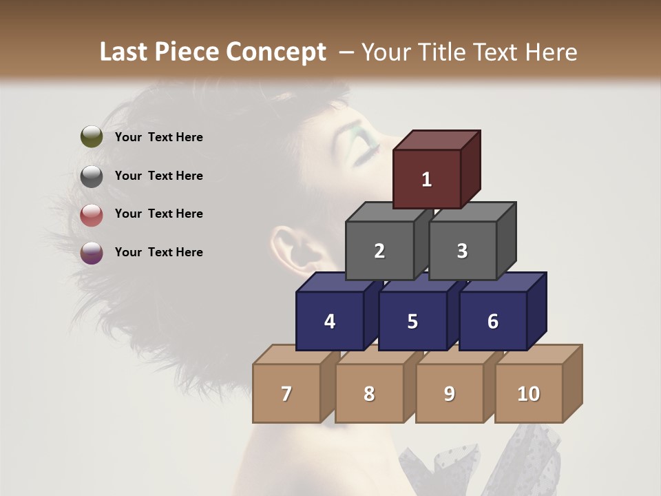 Young Portrait Posing PowerPoint Template