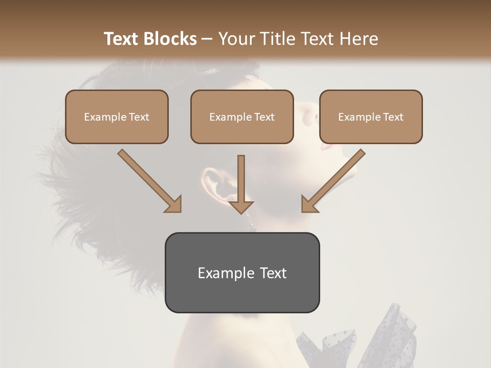 Young Portrait Posing PowerPoint Template
