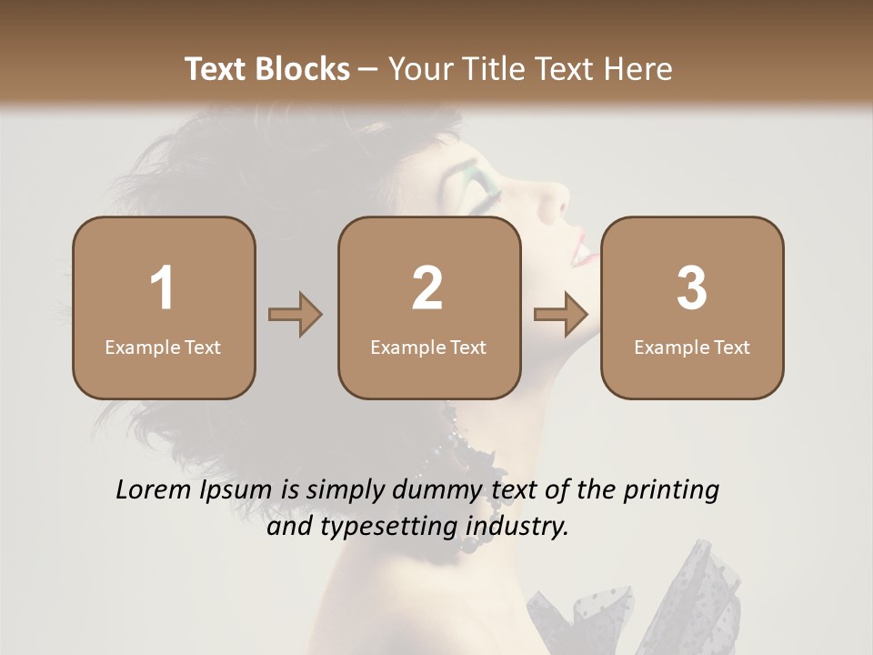 Young Portrait Posing PowerPoint Template