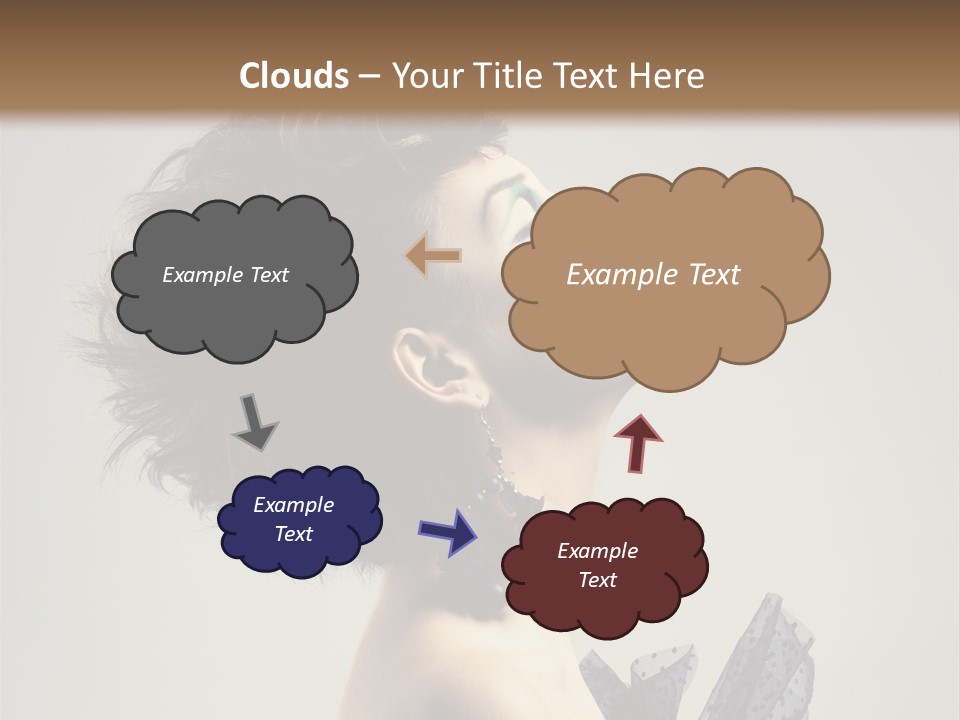 Young Portrait Posing PowerPoint Template