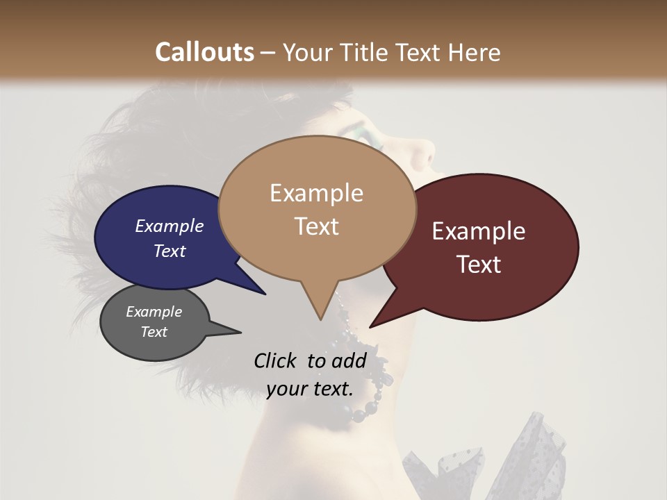 Young Portrait Posing PowerPoint Template