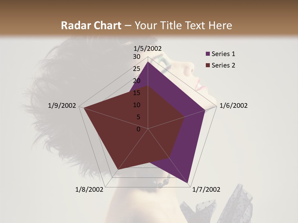Young Portrait Posing PowerPoint Template