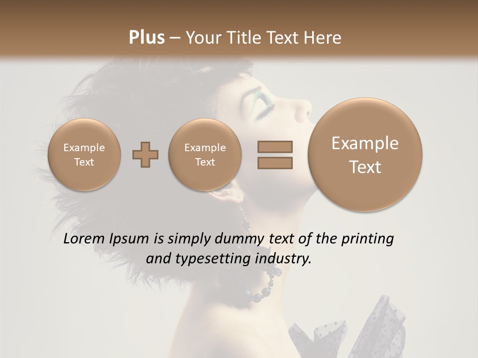 Young Portrait Posing PowerPoint Template