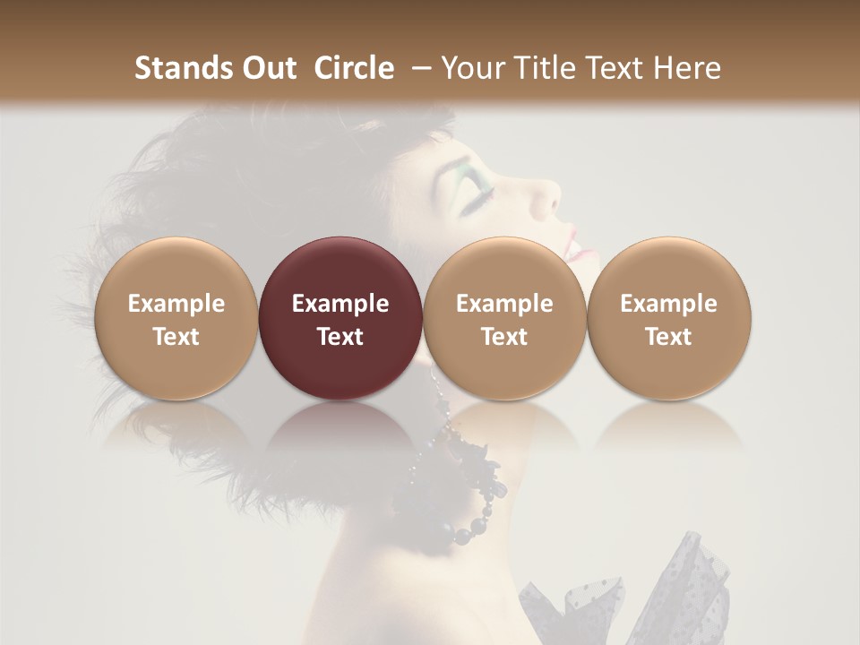 Young Portrait Posing PowerPoint Template