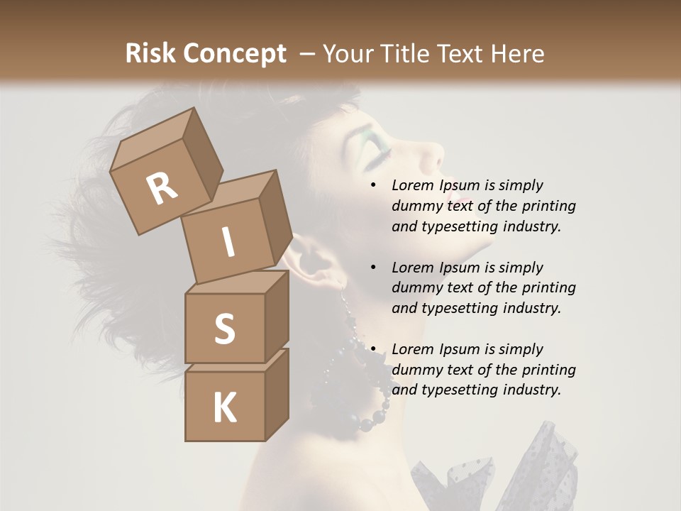 Young Portrait Posing PowerPoint Template