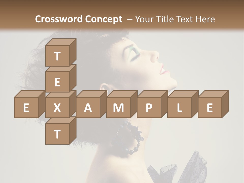 Young Portrait Posing PowerPoint Template