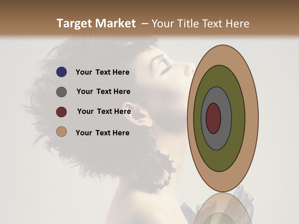 Young Portrait Posing PowerPoint Template