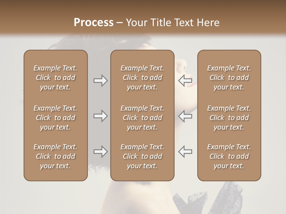 Young Portrait Posing PowerPoint Template