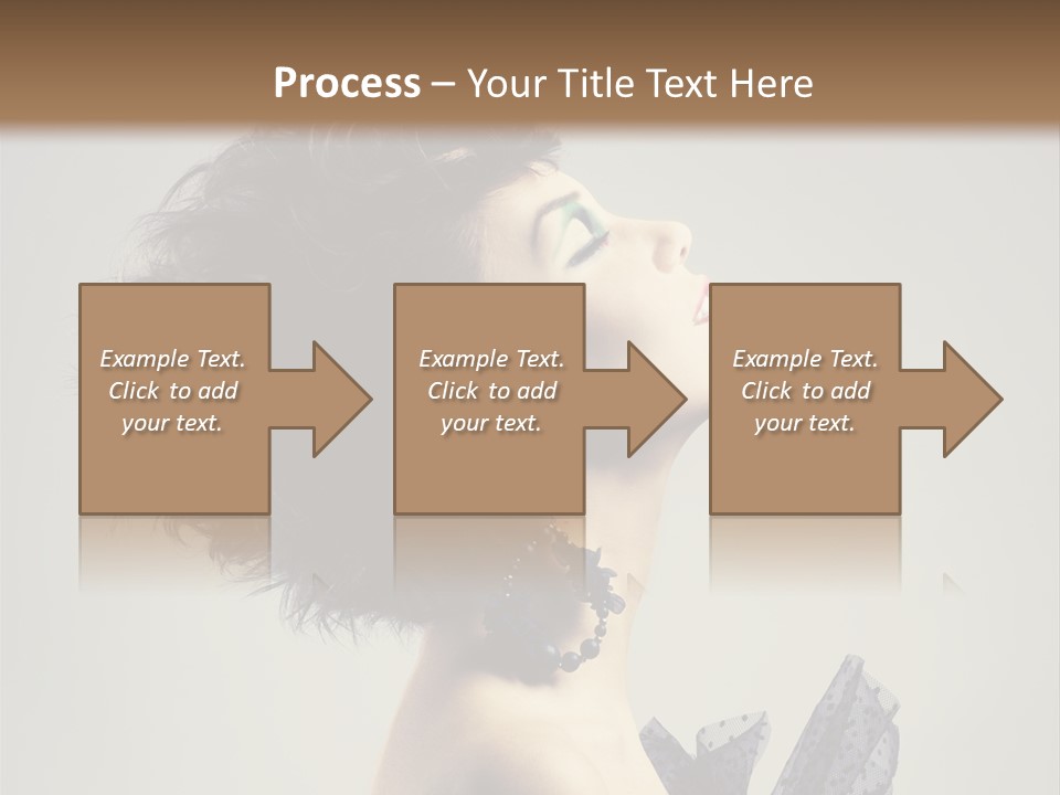 Young Portrait Posing PowerPoint Template