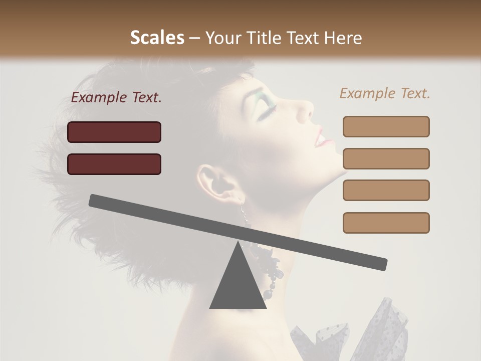 Young Portrait Posing PowerPoint Template