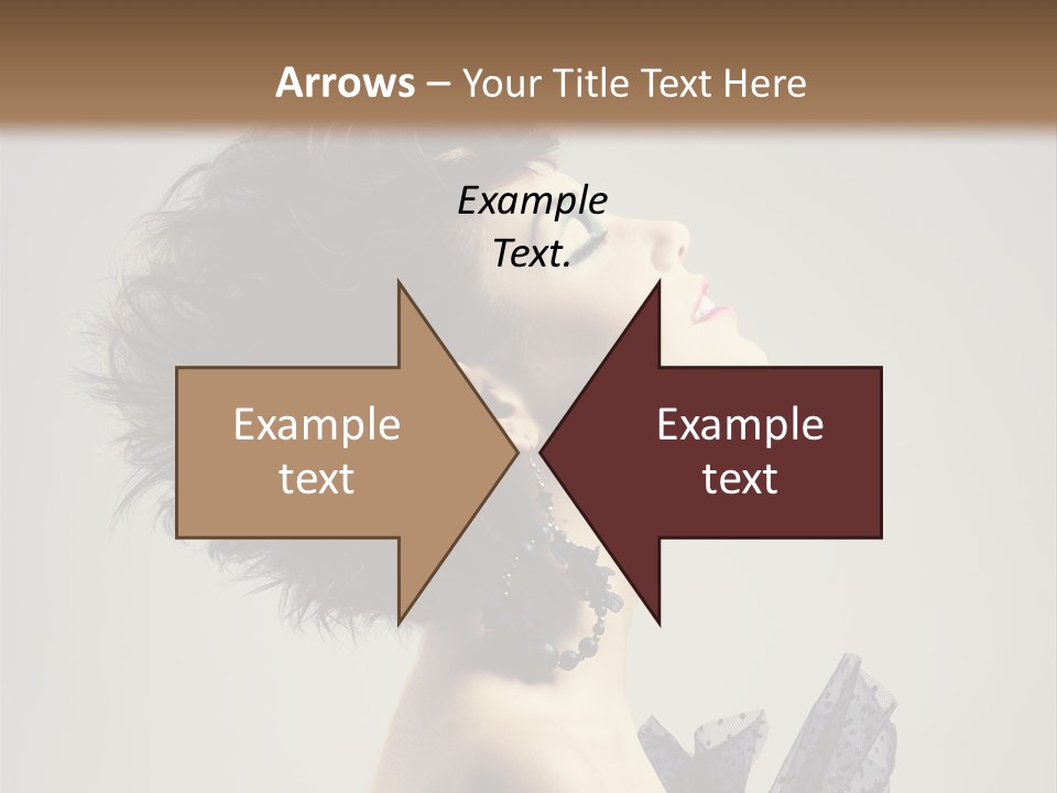 Young Portrait Posing PowerPoint Template