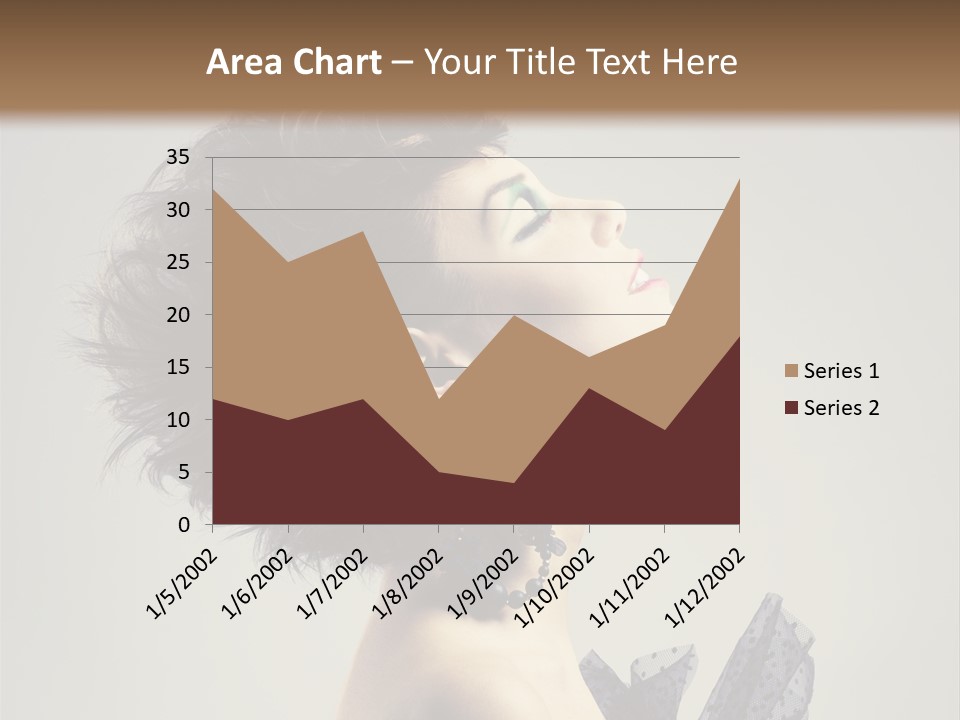 Young Portrait Posing PowerPoint Template