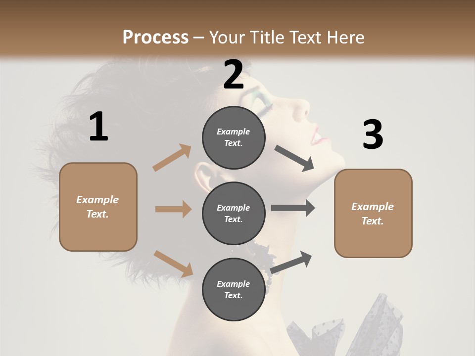 Young Portrait Posing PowerPoint Template