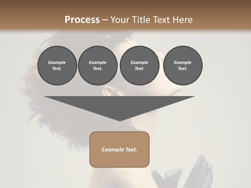 Young Portrait Posing PowerPoint Template