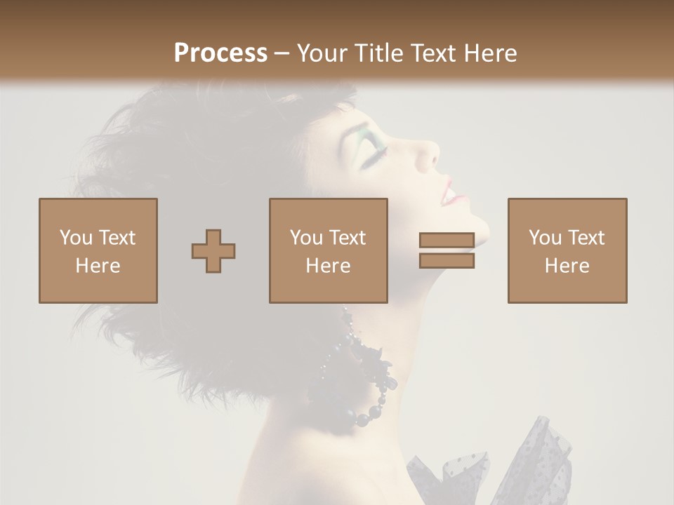 Young Portrait Posing PowerPoint Template