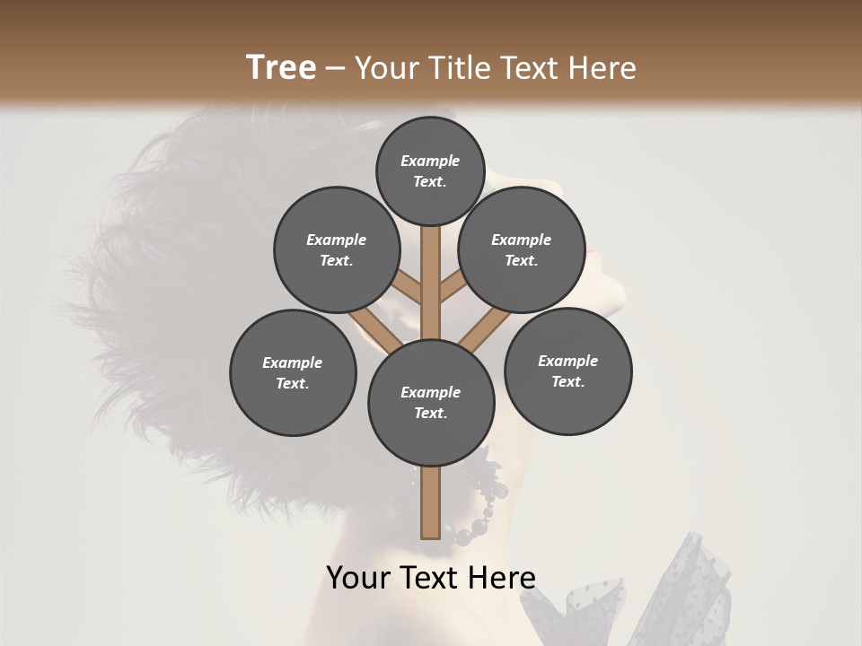 Young Portrait Posing PowerPoint Template