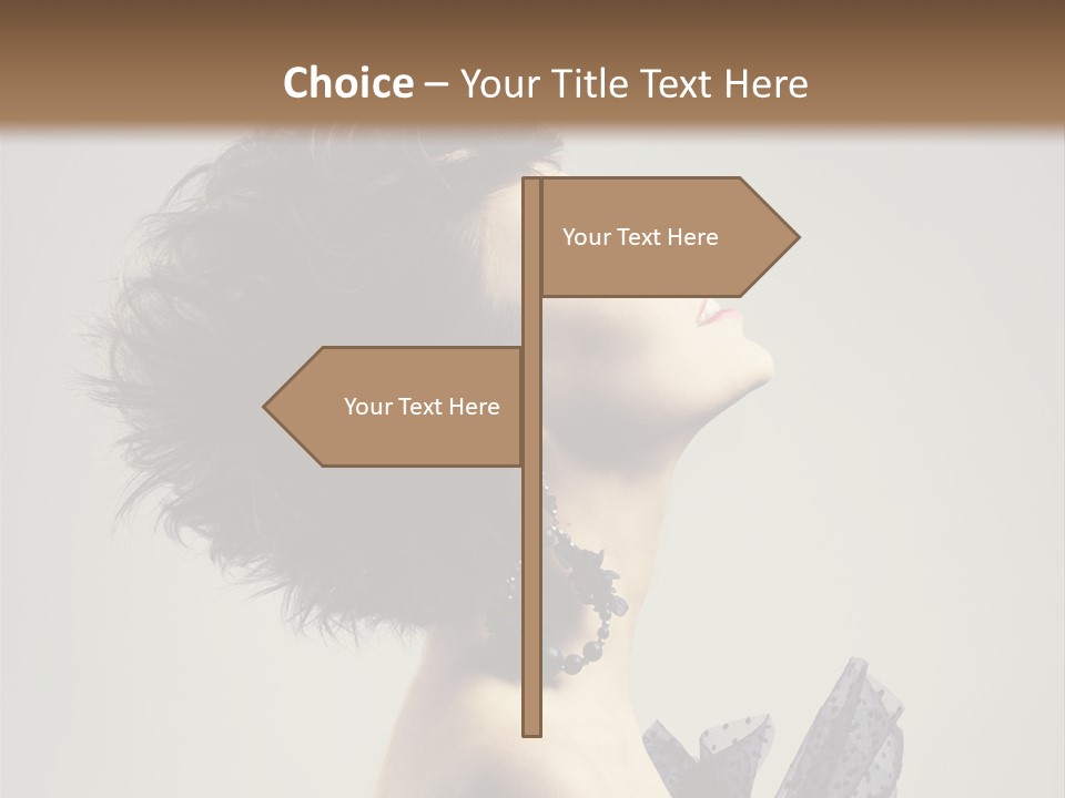 Young Portrait Posing PowerPoint Template