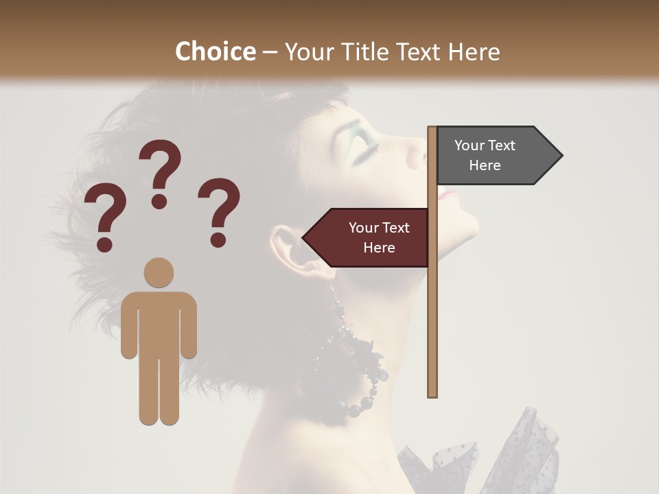 Young Portrait Posing PowerPoint Template