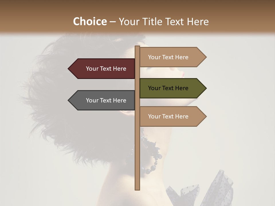 Young Portrait Posing PowerPoint Template