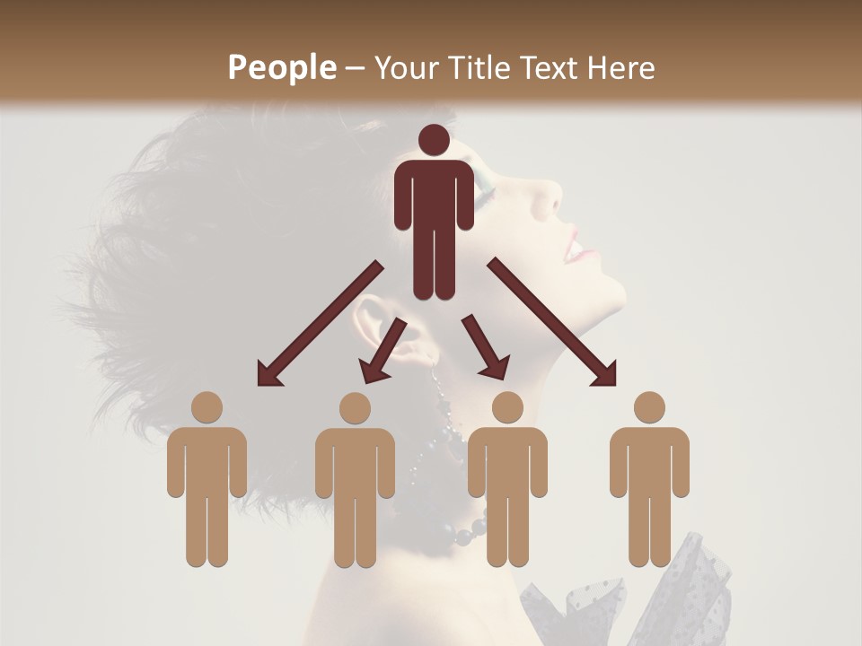 Young Portrait Posing PowerPoint Template