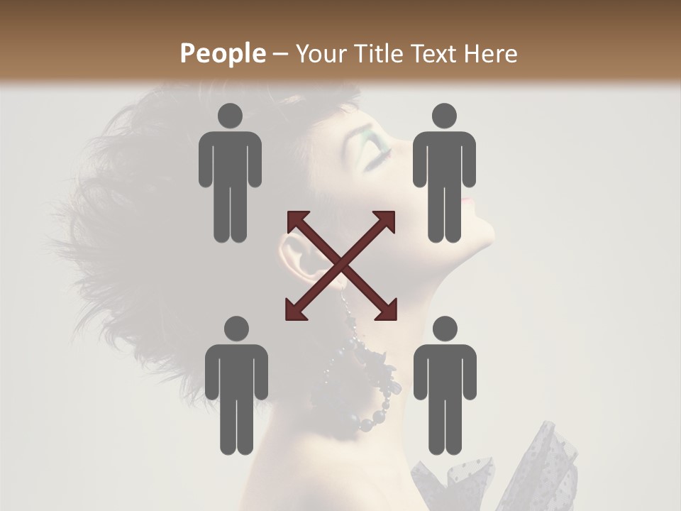 Young Portrait Posing PowerPoint Template