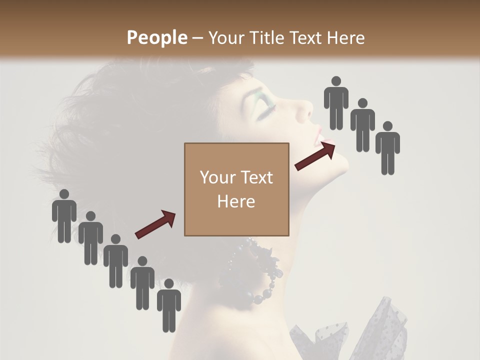 Young Portrait Posing PowerPoint Template