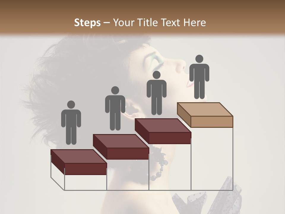 Young Portrait Posing PowerPoint Template