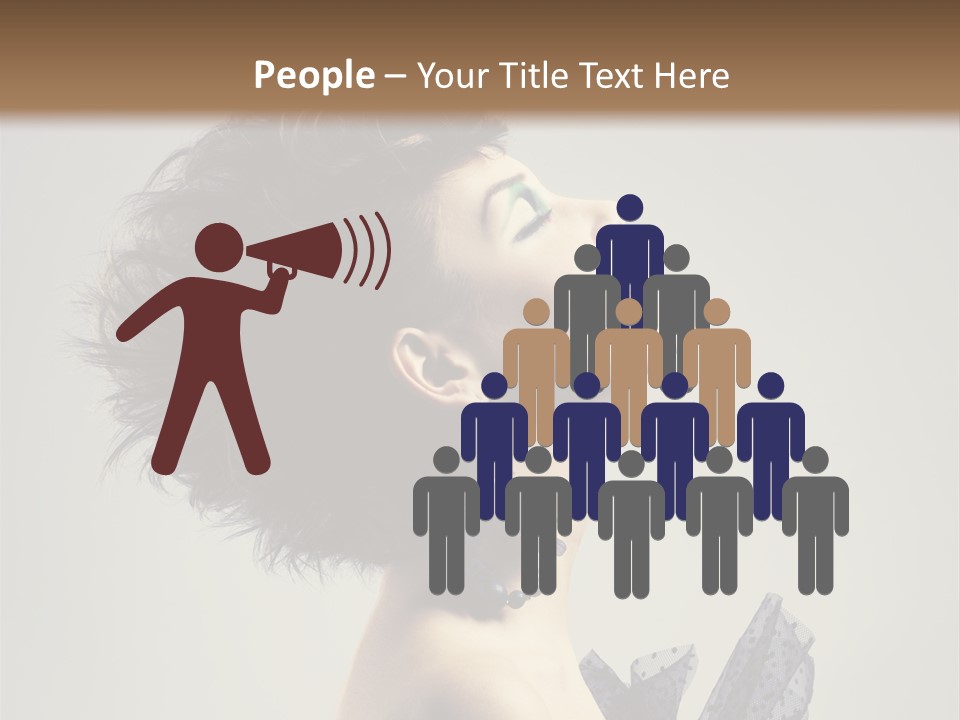 Young Portrait Posing PowerPoint Template