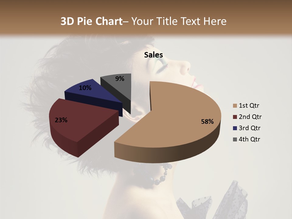 Young Portrait Posing PowerPoint Template