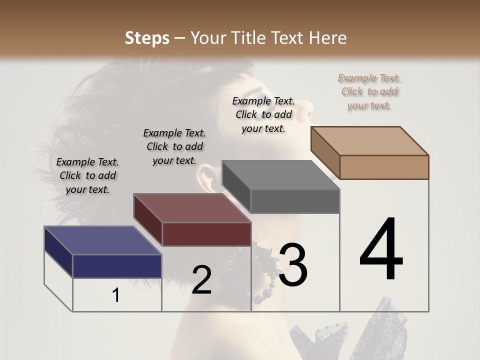 Young Portrait Posing PowerPoint Template