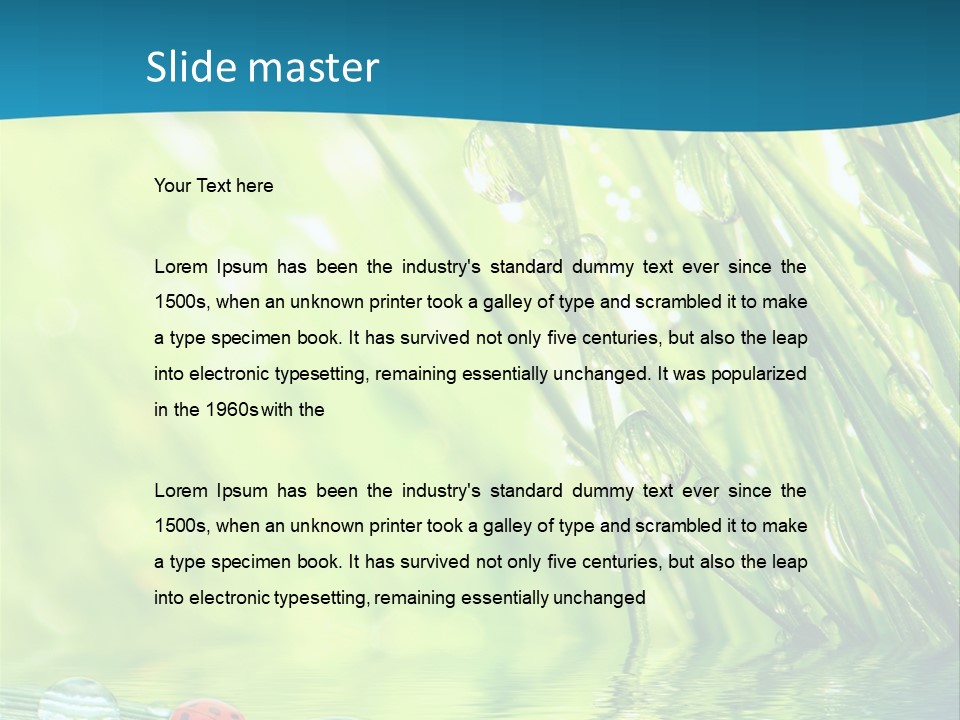 Humor Natural Background Meadow PowerPoint Template