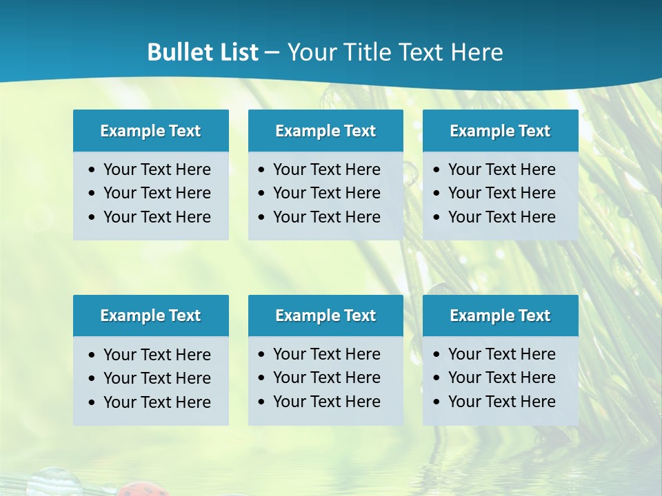 Humor Natural Background Meadow PowerPoint Template