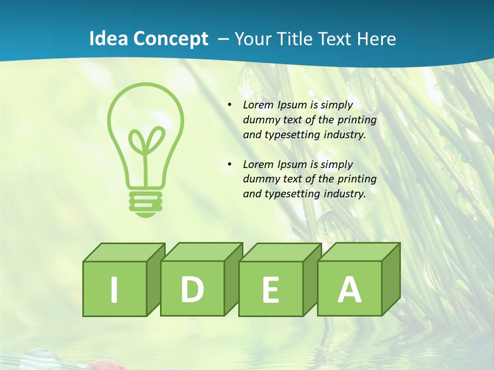 Humor Natural Background Meadow PowerPoint Template