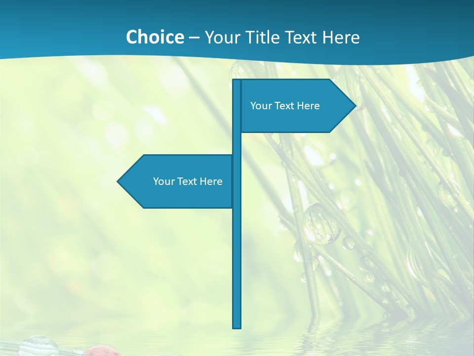 Humor Natural Background Meadow PowerPoint Template