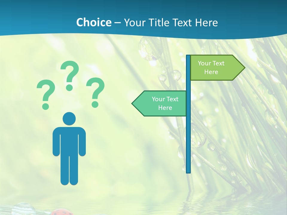 Humor Natural Background Meadow PowerPoint Template