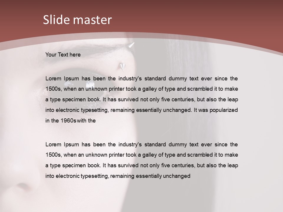 Dark Devil Piercing PowerPoint Template