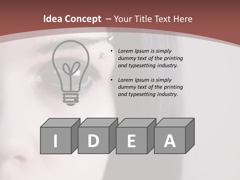 Dark Devil Piercing PowerPoint Template