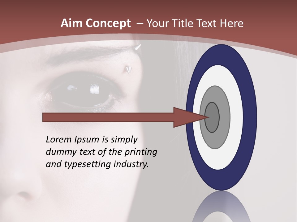 Dark Devil Piercing PowerPoint Template